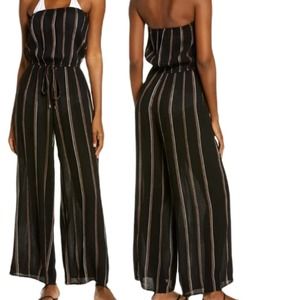 NWT Elan Beach Blue Strapless Wide-leg Cover-up Blue Size Medium